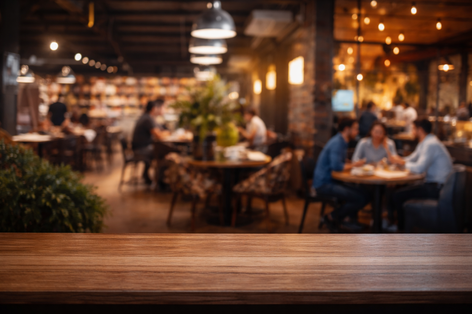 A welcoming restaurant dining room